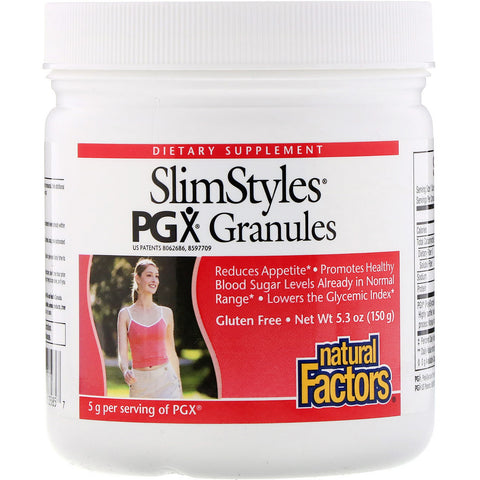 Natural Factors, SlimStyles, PGX Granules, Unflavored, 5.3 oz (150 g)