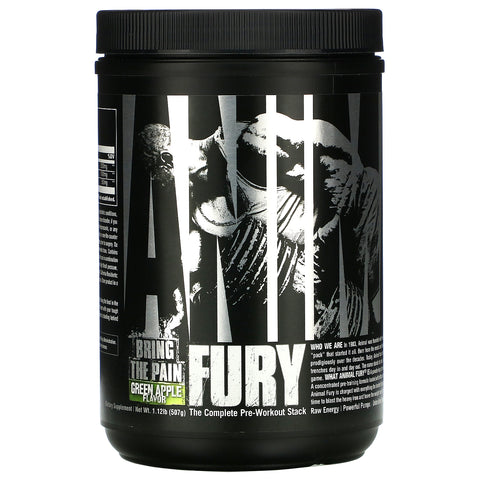 Universal Nutrition, Animal Fury, Green Apple, 495.9 g