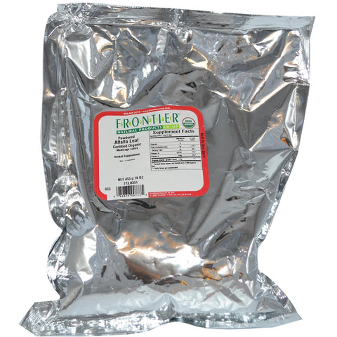 Frontier Natural Products, Hoja de alfalfa en polvo, 16 oz (453 g)
