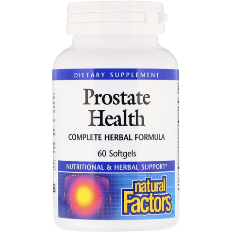 Natural Factors, Prostate Health, Complete Herbal Formula, 60 Softgels