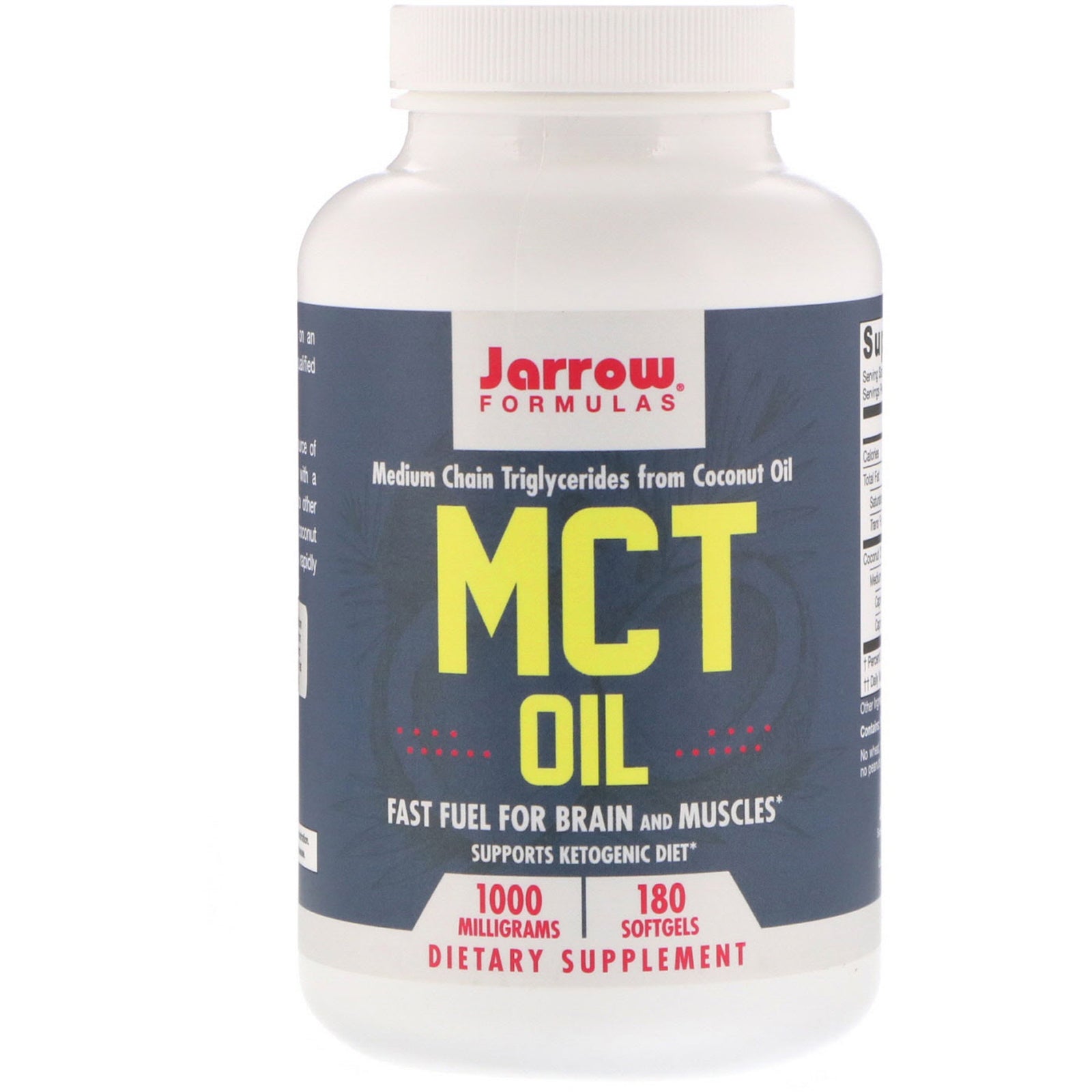 Jarrow Formulas, MCT Oil, 1,000 mg, 180 Softgels