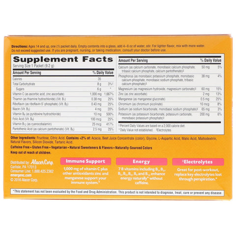 Emergen-C, Vitamin C, Tropical, 1,000 mg, 30 Packets, 0.32 oz (9.2 g) Each