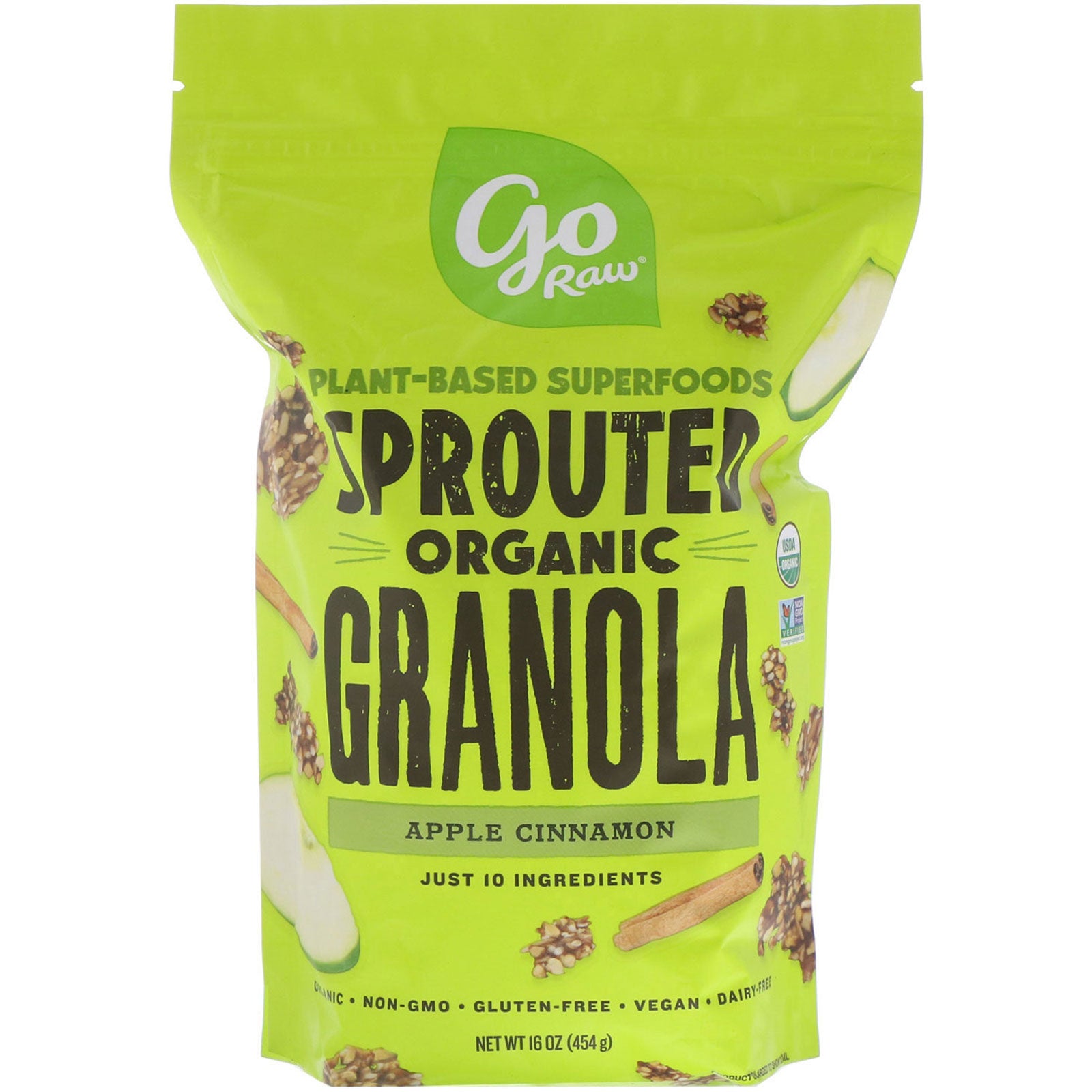 Go Raw, Organic Sprouted Granola, Apple Cinnamon, 16 oz (454 g)