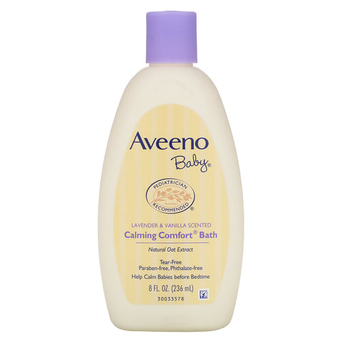 Aveeno, Baby, Calming Comfort Bath, Lavender & Vanilla, 8 fl oz (236 ml)