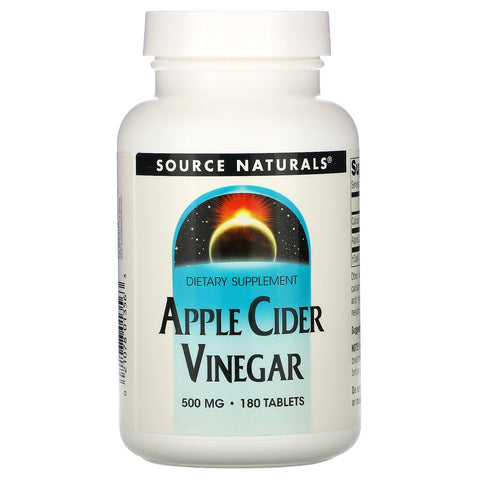 Source Naturals, Apple Cider Vinegar, 500 mg, 180 Tablets