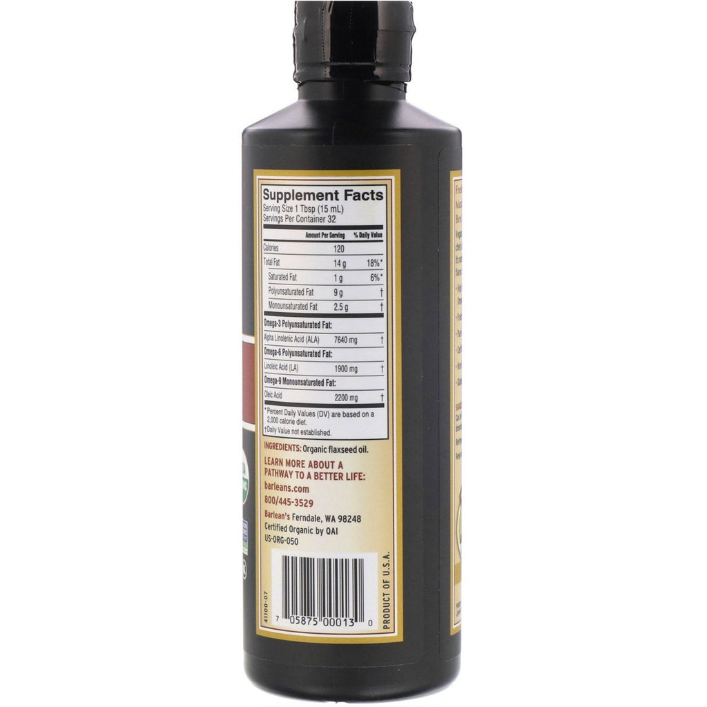Barlean's,  Fresh, Flax Oil, 16 oz (473 ml)