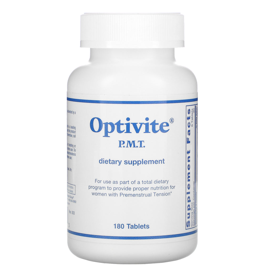 Optimox, Optivite, P.M.T., 180 Tablets