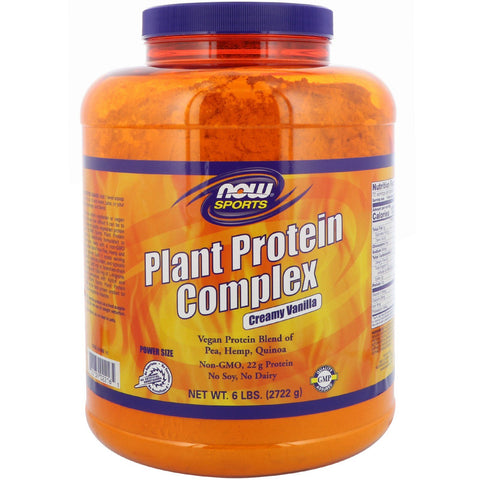 Now Foods, Sports, Plant Protein Complex, Creamy Vanilla, 6 lbs (2722 g)