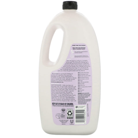 Love Home & Planet, Dishwasher Detergent Gel, Lavender & Argan Oil, 56 fl oz (1.47 l)