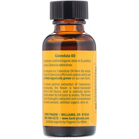 Herb Pharm, Aceite de caléndula, 1 fl oz (30 ml)