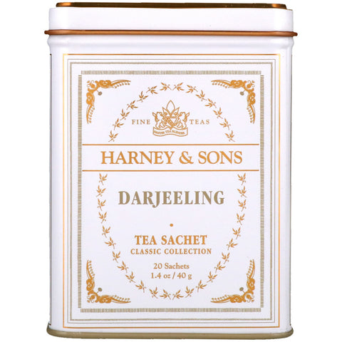 Harney & Sons, Fine Teas, Darjeeling, 20 Tea Sachets, 1.4 oz (40 g)