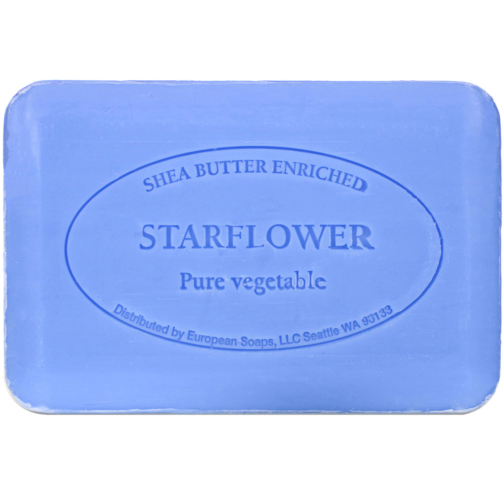 European Soaps, Pre de Provence, barra de jabón, Starflower, 8,8 oz (250 g)