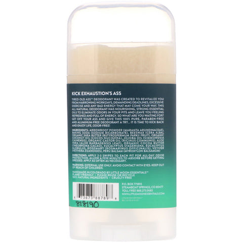Little Moon Essentials, Tired Old Ass, Overcome Exhaustion Deodorant, 2,5 oz (72 g)