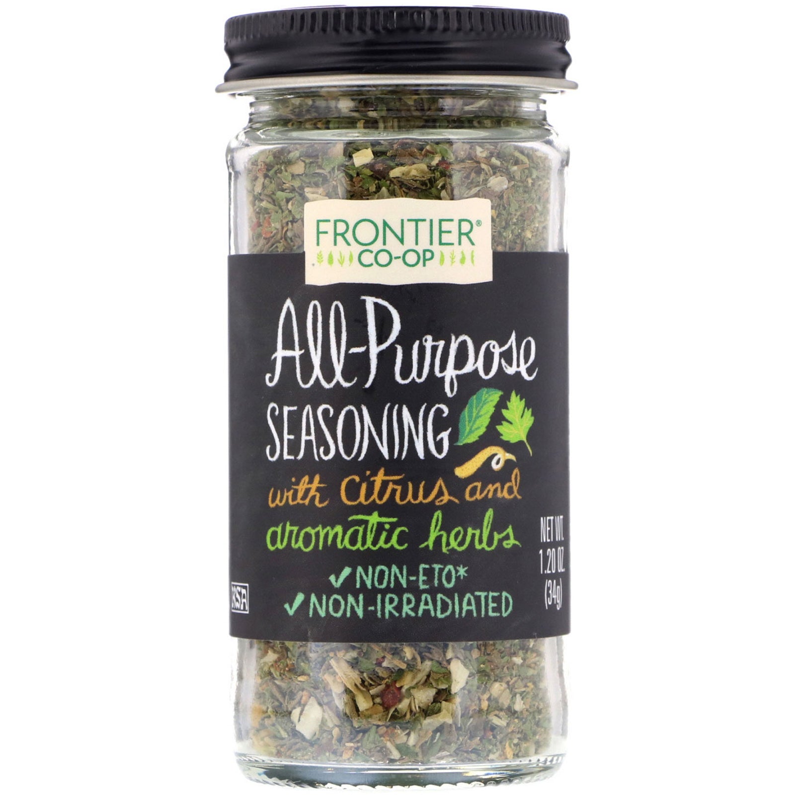 Frontier Natural Products, All-Purpose Seasoning, With Citrus and Aromatic Herbs, 1.20 oz (34 g)