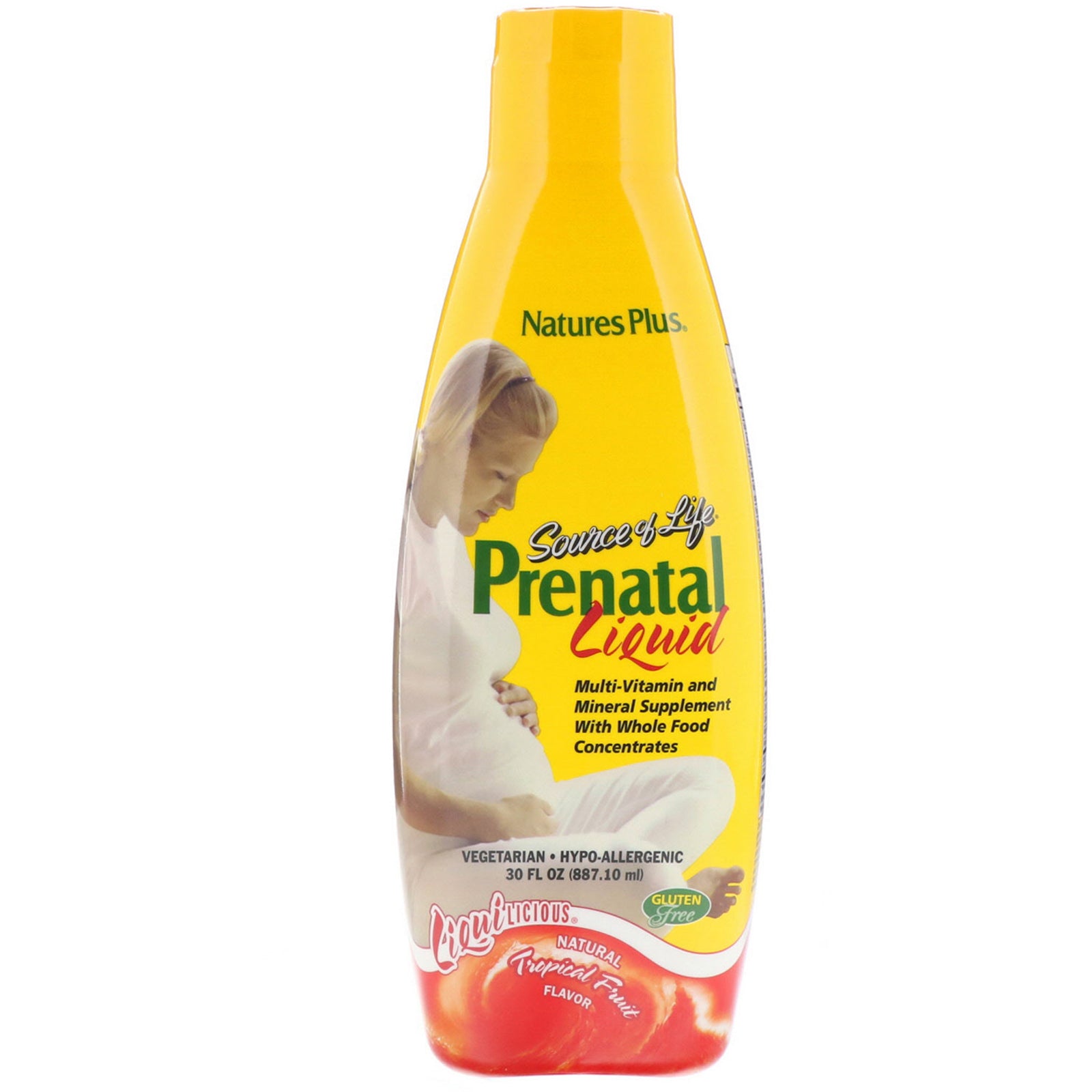 Nature's Plus, Source of Life, Prenatal Liquid, Natural Tropical Fruit Flavor, 30 fl oz (887.10 ml)