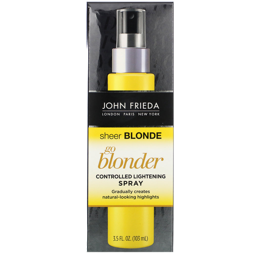 John Frieda, Sheer Blonde, Go Blonder, spray aclarador controlado, 3,5 fl oz (103 ml)