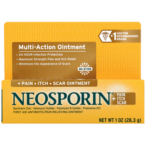 Neosporin, ungüento multiacción para dolor, picazón y cicatrices, 28,3 g (1,0 oz)