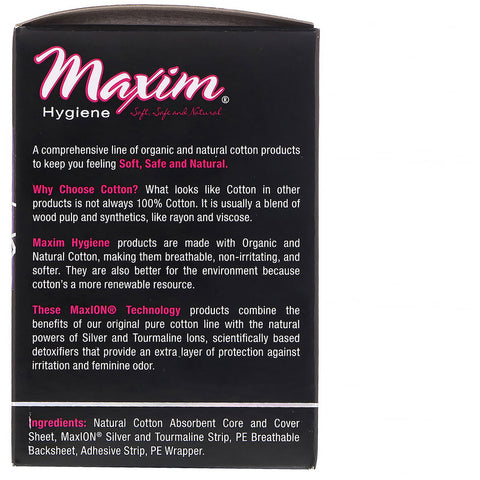 Maxim Hygiene Products, Protegeslips ultrafinos, Tecnología MaxION de plata natural, Lite, 24 protegeslips
