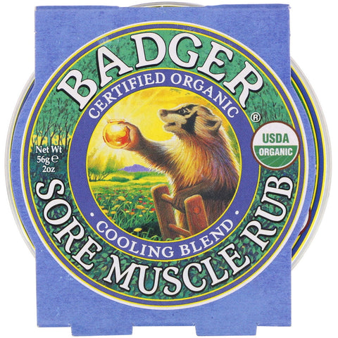 Badger Company,  Sore Muscle Rub, Cooling Blend, 2 oz (56 g)
