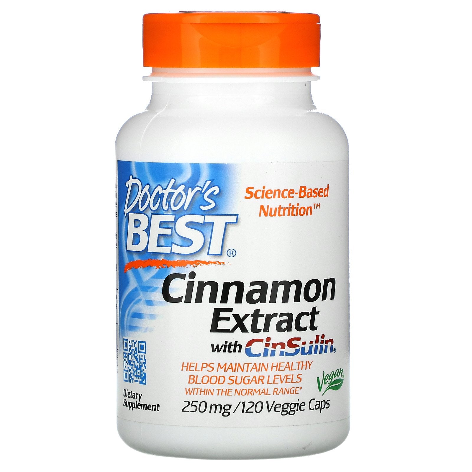 Doctor's Best, Cinnamon Extract with CinSulin, 250 mg , 120 Veggie Caps