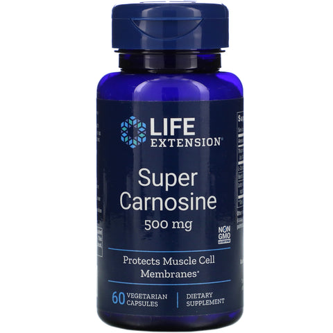 Life Extension, Super Carnosine, 500 mg, 60 Vegetarian Capsules