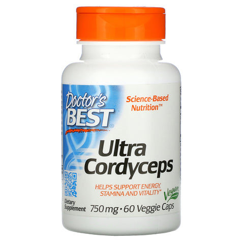 Doctor's Best, Ultra Cordyceps, 750 mg, 60 Veggie Caps