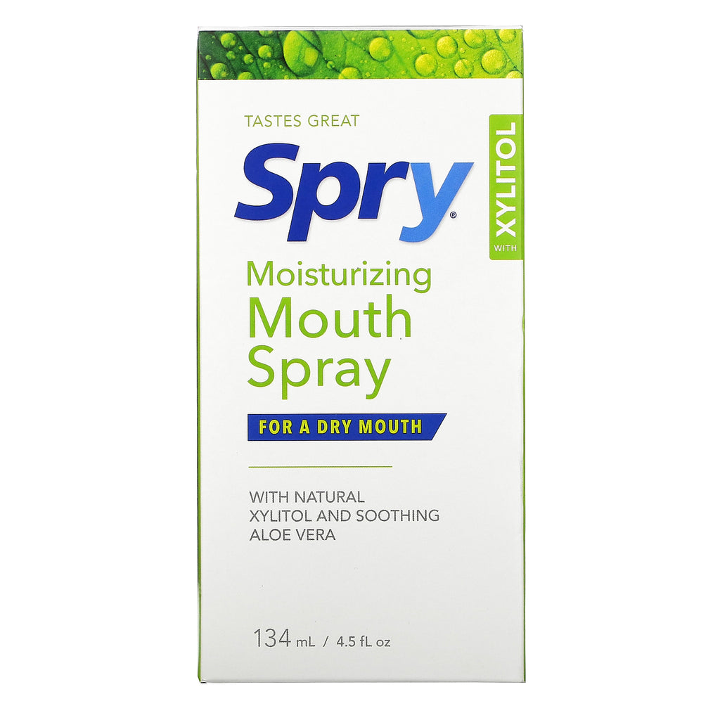Xlear, Spry, spray bucal hidratante, paquete de 2, 4,5 fl oz (134 ml)