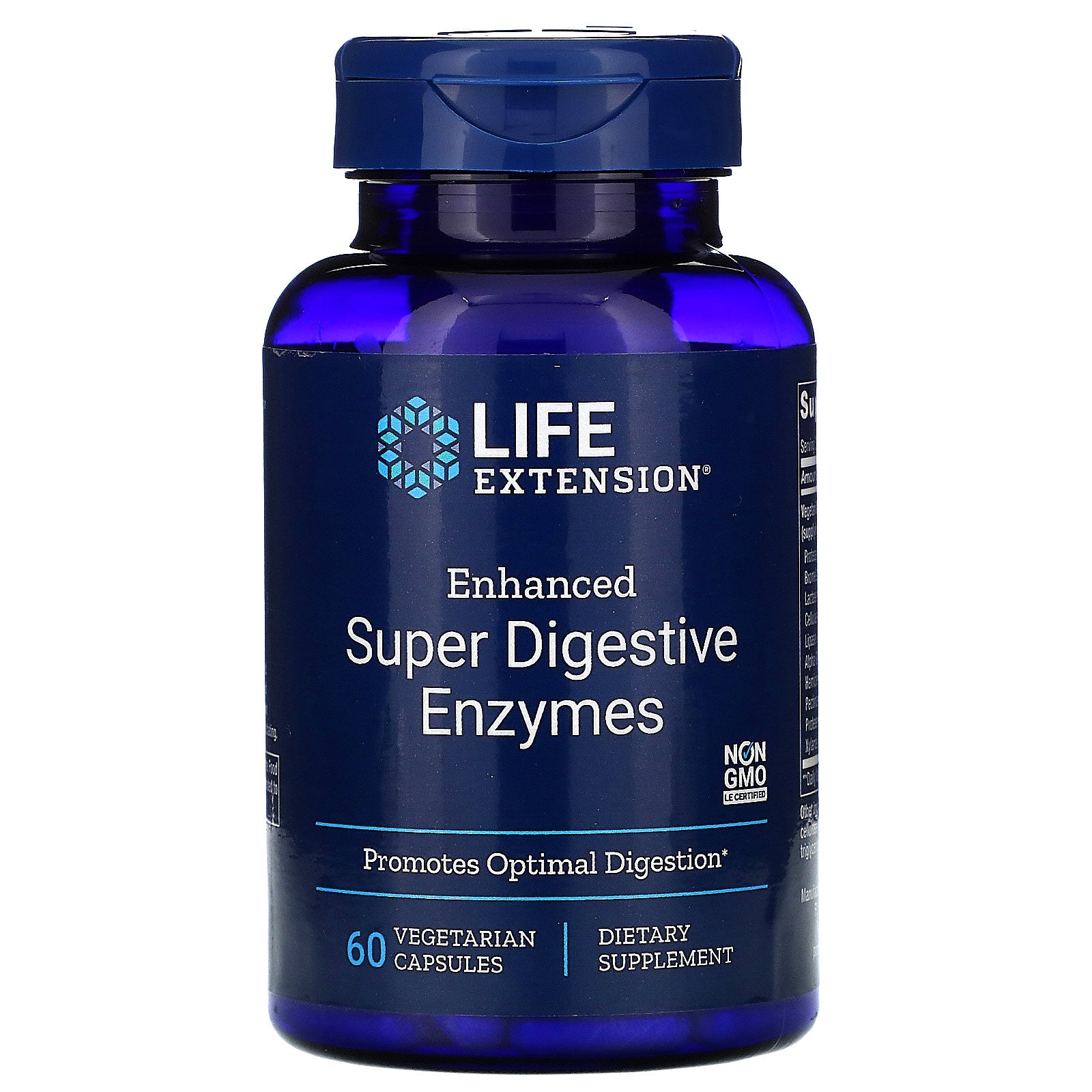 Life Extension, Enhanced Super Digestive Enzymes, 60 Vegetarian Capsules