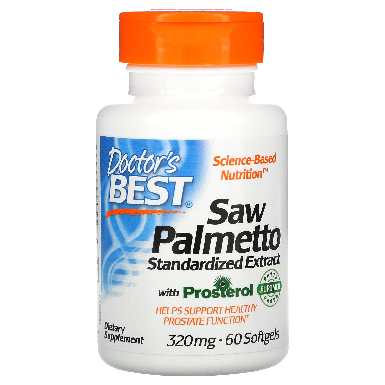 Doctor's Best, Saw Palmetto, Standardized Extract with Prosterol, 320 mg, 60 Softgels