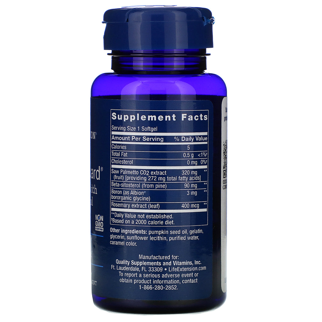 Life Extension, PalmettoGuard Saw Palmetto med Beta-Sitosterol, 30 Softgels