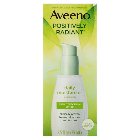 Aveeno, Active Naturals, Positivt Radiant, Daily Moisturizer, SPF 30, 2,5 fl oz (75 ml)