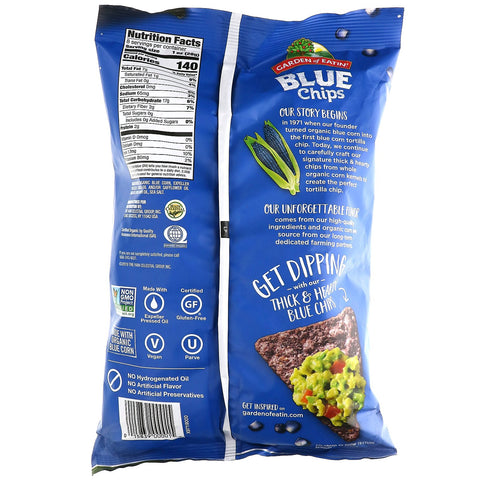 Garden of Ein', Chips de tortilla de maíz, chips azules, 8,1 oz (229 g)