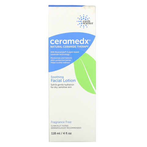 Ceramedx, Loción facial calmante, Sin fragancia, 4 fl oz (118 ml)