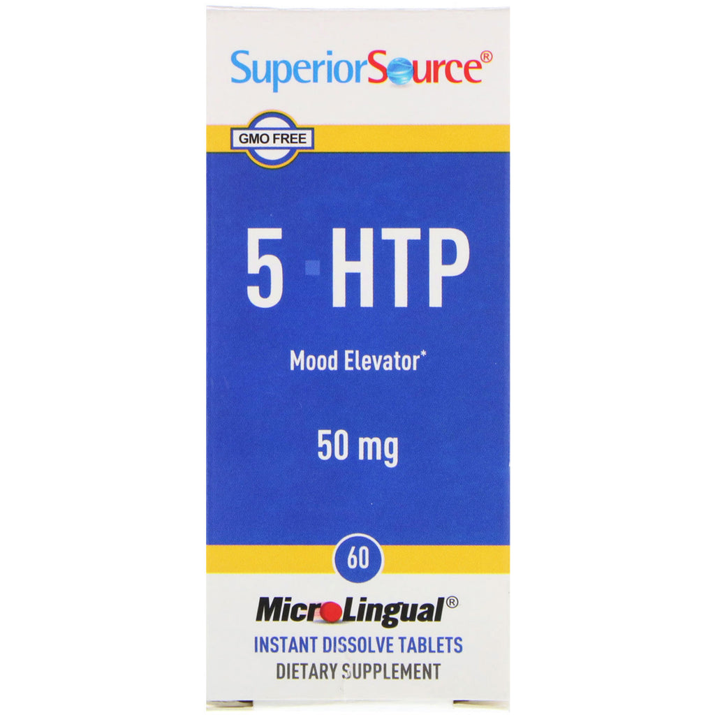 Superior Source, 5-HTP, 50 mg, 60 MicroLingual Instant Dissolve Tablets