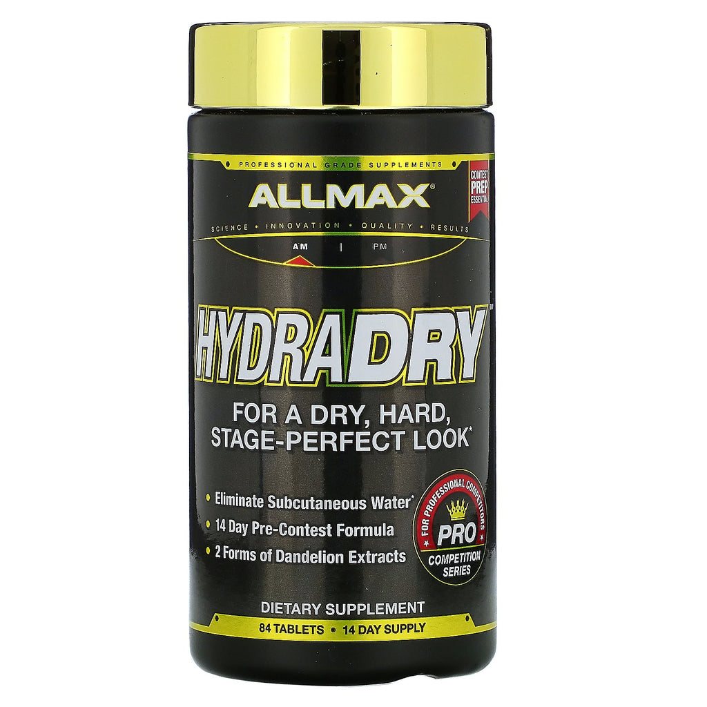 ALLMAX Nutrition, HydraDry, Ultra-Potent Diuretic + Electrolyte Stabilizer, 84 Tablets