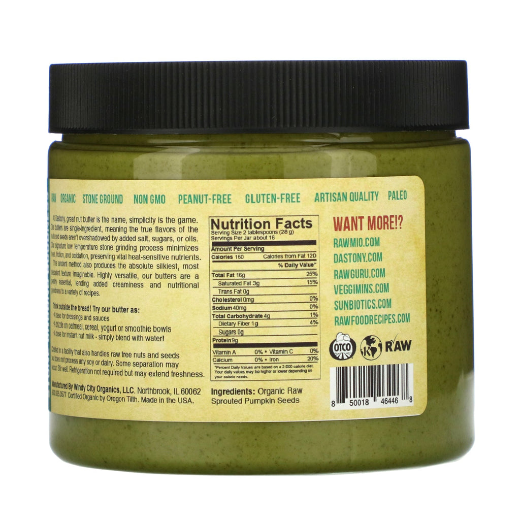 Dastony,  Sprouted Pumpkin Seed Butter, 16 oz ( 454 g)