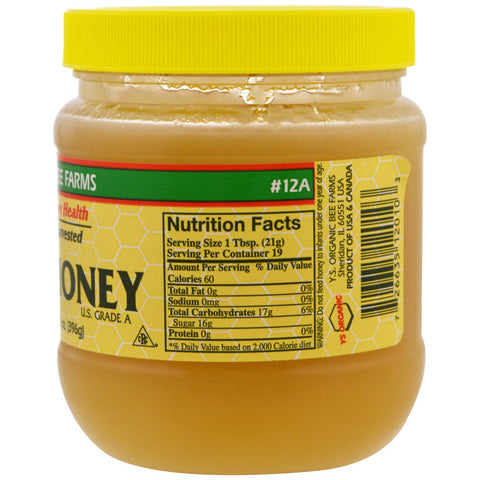 YS Eco Bee Farms, rå honning, 14,0 oz (396 g)