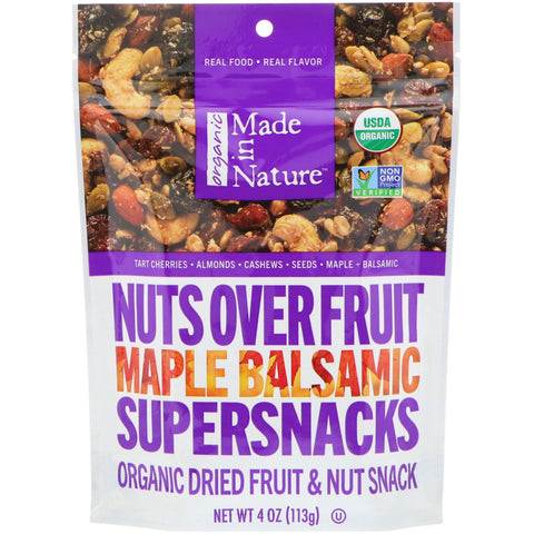 Made in Nature, Organic, Nuts Over Fruit Supersnacks, Maple Balsamic, 4 oz (113 g)