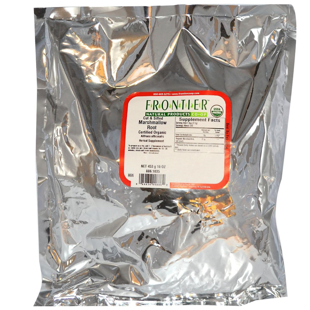 Frontier Natural Products, udskåret og sigtet skumfidusrod, 16 oz (453 g)