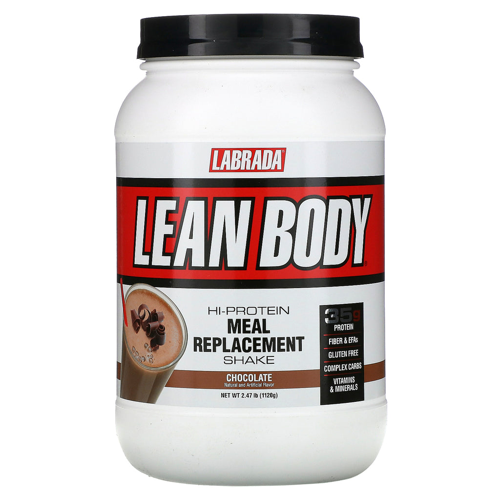 Labrada Nutrition, Lean Body, Hi-Protein Meal Replacement Shake, Chocolate, 2.47 lbs (1120 g)