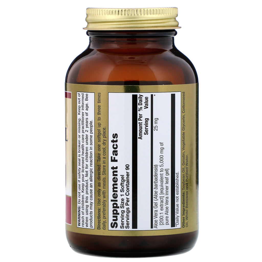 LifeTime Vitamins, concentrado en gel de aloe vera, 5000 mg, 90 cápsulas blandas