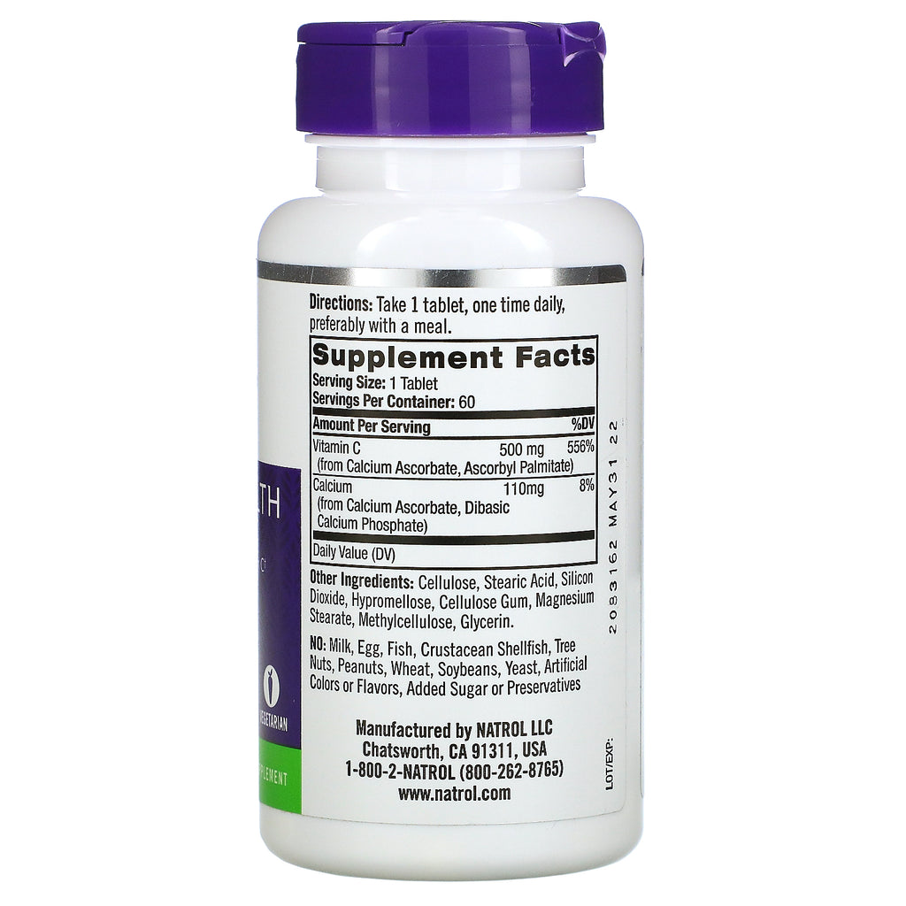 Natrol, Easy-C, 500 mg, 60 tabletter
