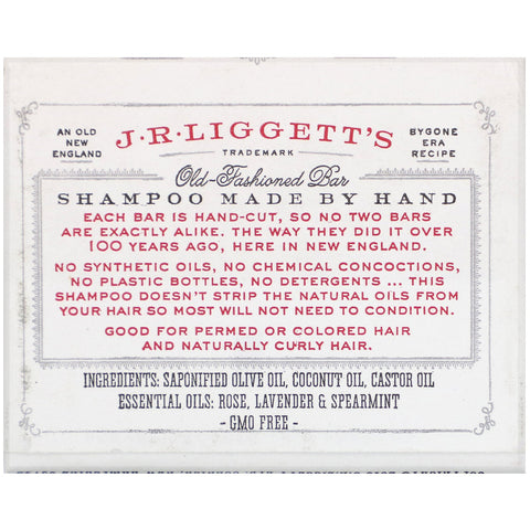 JR Liggett's, gammeldags shampoobar, original formel, 3,5 oz (99 g)