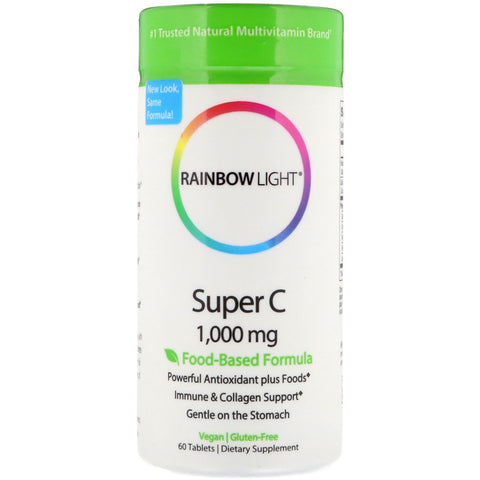 Rainbow Light, Super C, 1,000 mg, 60 Tablets