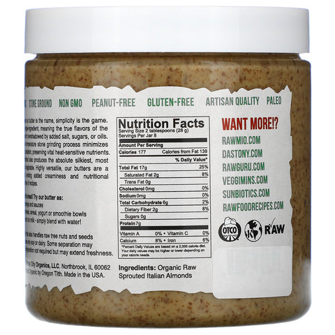 Dastony,  Sprouted Almond Butter, 8 oz (227 g)