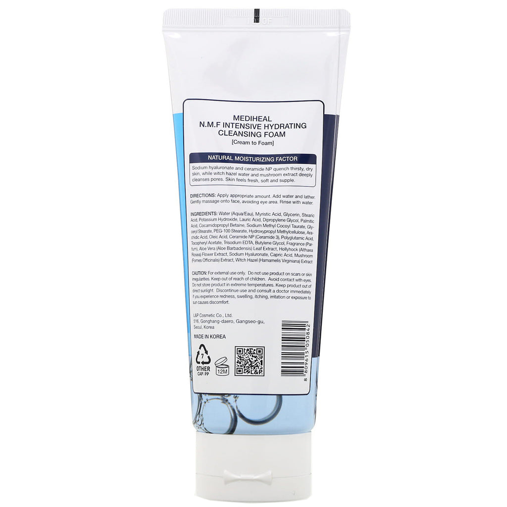 Mediheal, Espuma limpiadora hidratante intensiva NMF, 5 fl oz (150 ml)