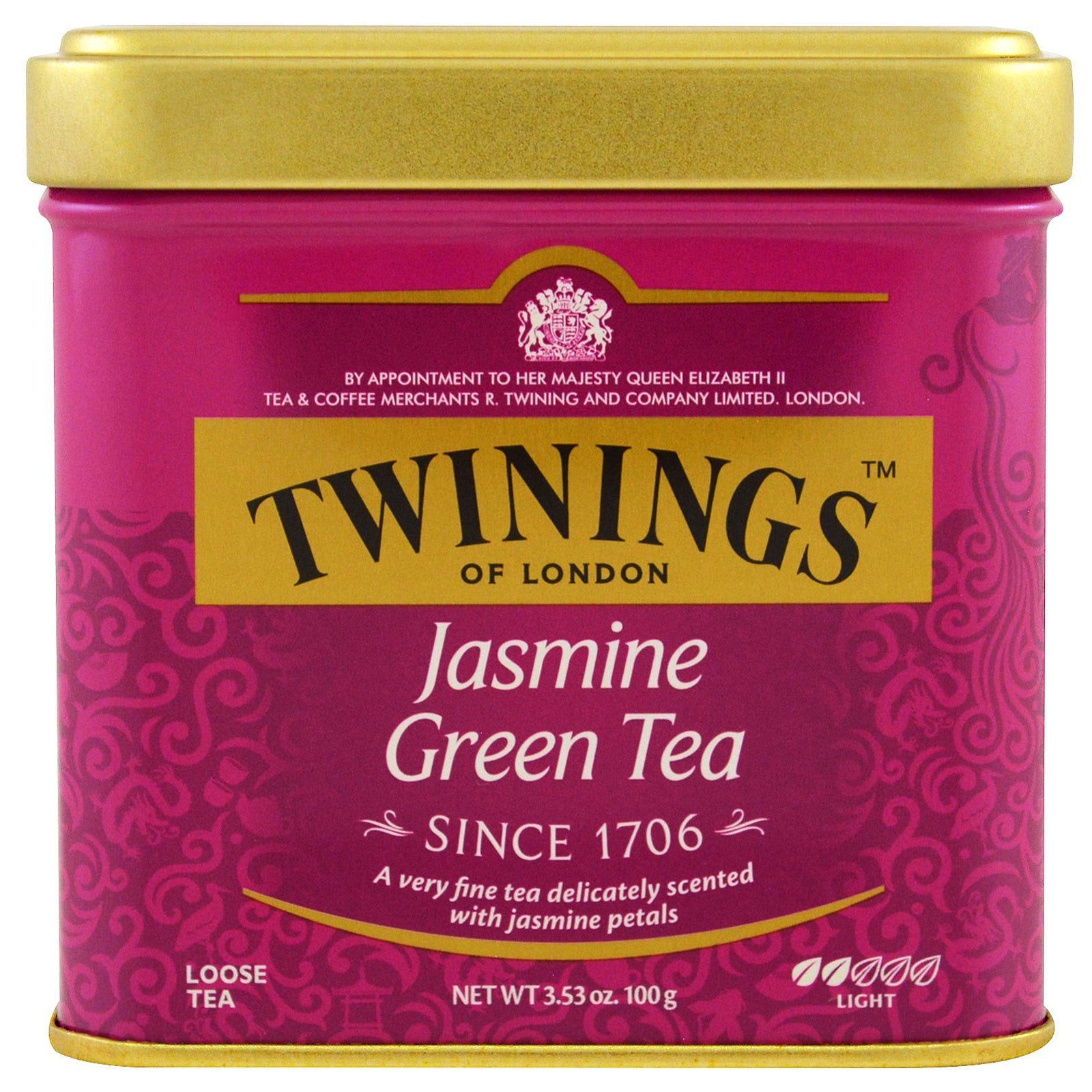 Twinings, Jasmine Green, Loose Tea, 3.53 oz (100 g)