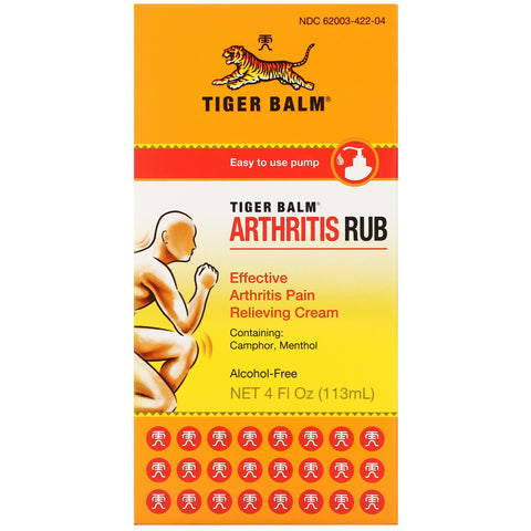 Tigerbalsam, Arthritis Rub, Alkoholfri, 4 fl oz (113 ml)