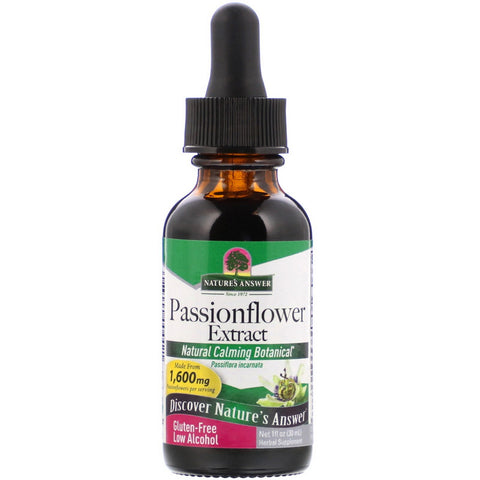 Nature's Answer, Passionflower Extract, Low Alcohol, 1,600 mg, 1 fl oz (30 ml)