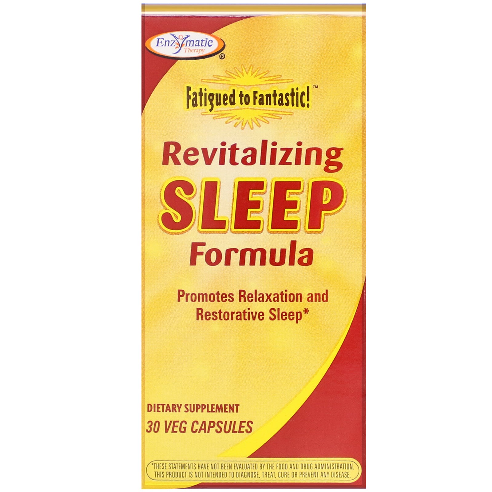 Enzymatic Therapy, Fatigued to Fantastic!, Revitalizing Sleep Formula, 30 Veg Capsules